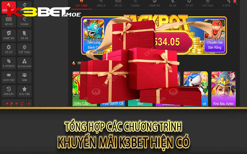 Tổng hợp các chương trình khuyến mãi k3bet hiện có