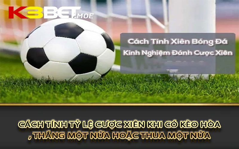 Cách tính tỷ lệ cược xiên khi có kèo hòa, thắng một nửa hoặc thua một nửa